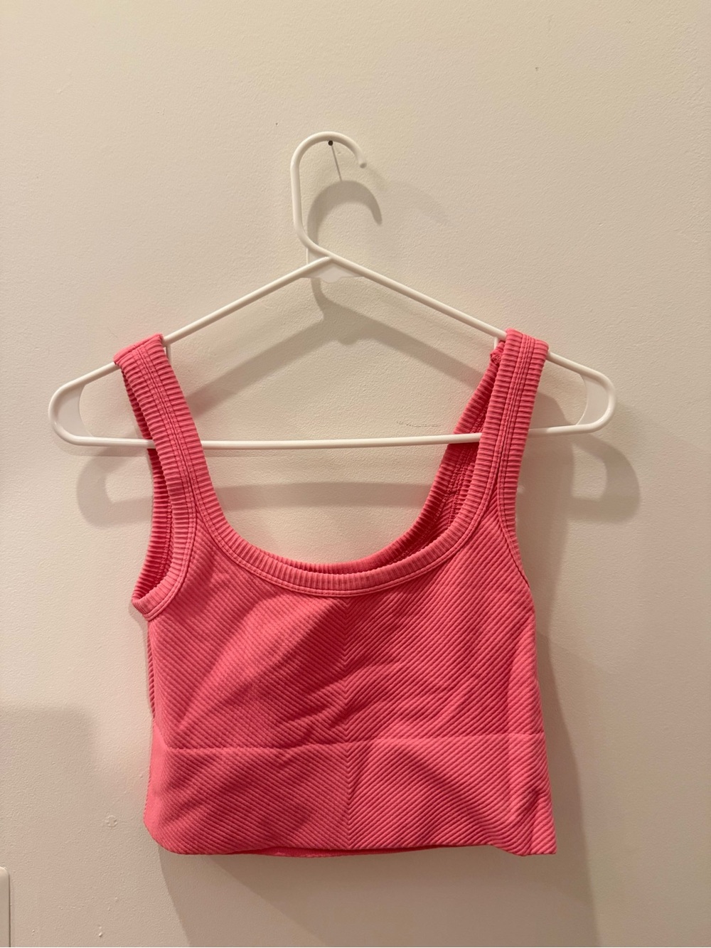 Nikibiki Coral Ribbed Cropped Tank